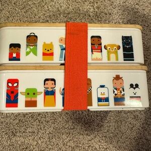 New Kids Disney Character Bento Box with Orange Strapless
